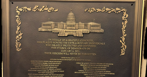 Police officers file civil lawsuit seeking court order to hang Jan. 6 plaque at U.S. Capitol