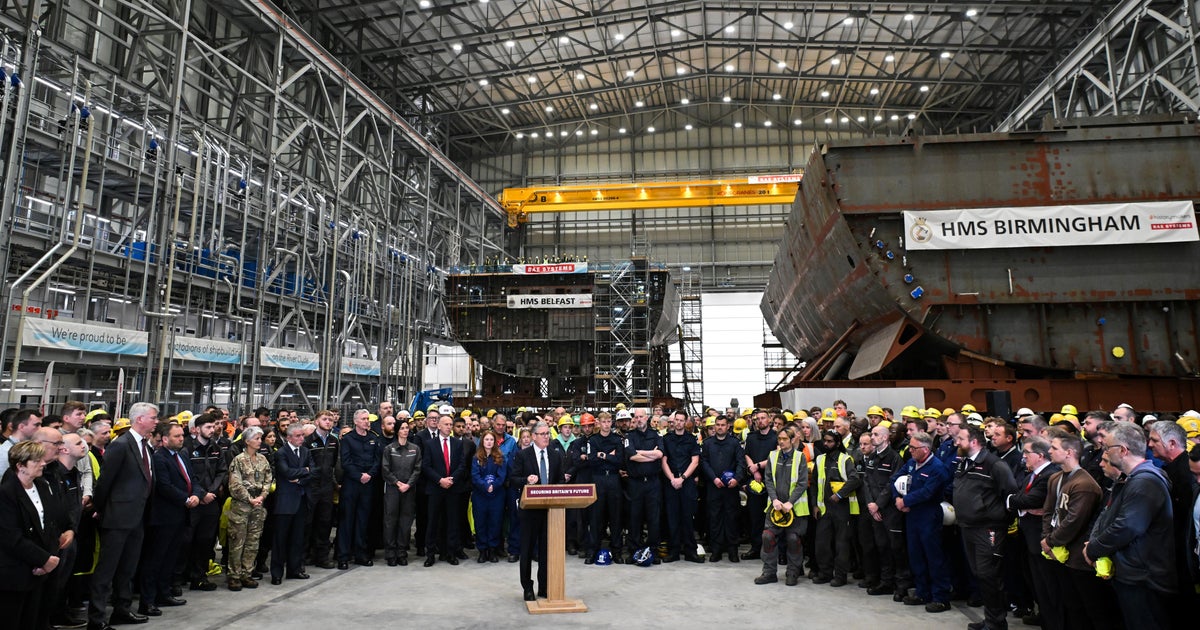 Citing Russia threat, U.K. leader announces military spending boost, including new nuclear-powered submarines