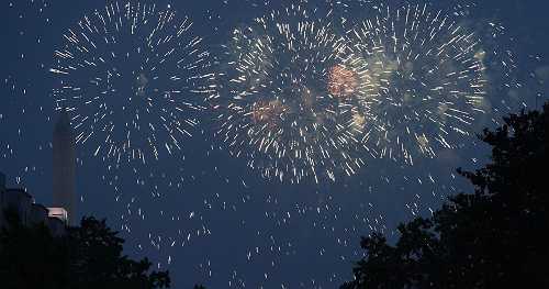 Watch fireworks show conclude Army