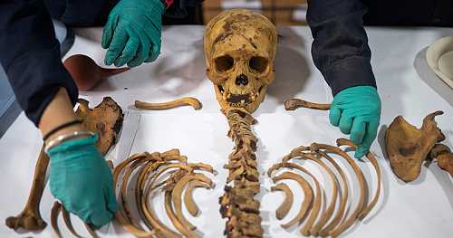 Utility workers discover 1,000-year-old mummy of a child while installing pipes in Peru