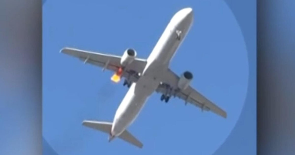 Smoke, flames shot out of American Airlines engine before emergency landing in Las Vegas