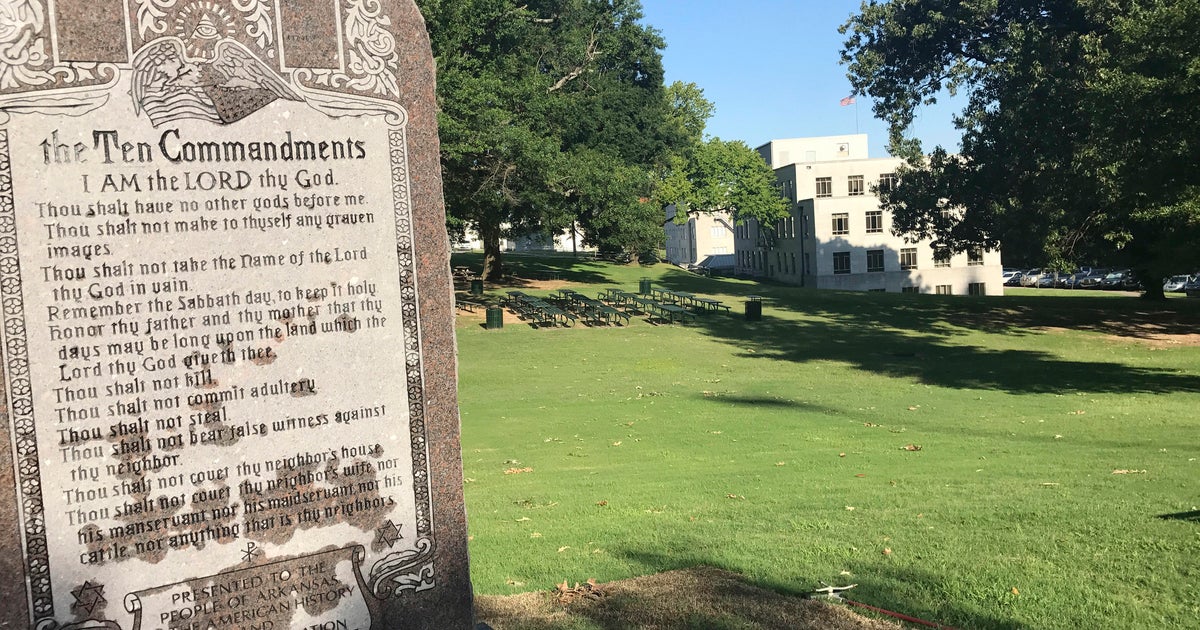 Federal judge assails Arkansas Ten Commandments law as he slightly limits its use