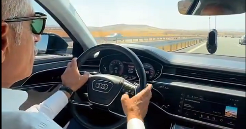 Transport minister gets speeding ticket after posting video of himself driving 140 mph on highway in Turkey