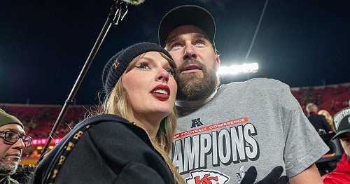 Travis Kelce says "I still get giddy" as he opens up about engagement to Taylor Swift on New Heights podcast