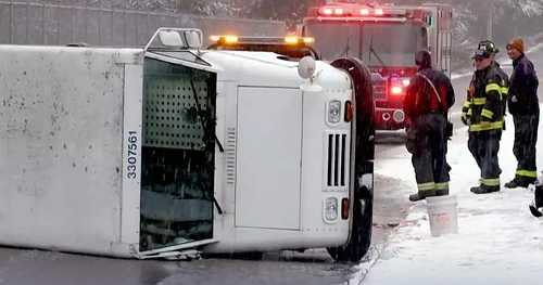 Snow and cold temperatures hit the Midwest, Northeast