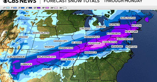 Latest snow storm forecast maps show fresh predictions for where winter weather will hit hardest