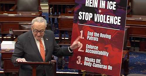 Watch: Schumer says DHS bill "still needs a lot of work," lists 3 goals to "rein in ICE"