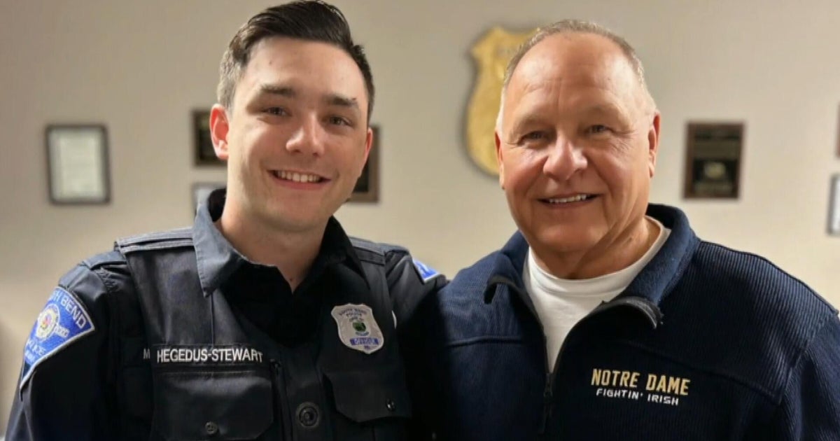 Man who followed in the footsteps of officer who rescued him has life update