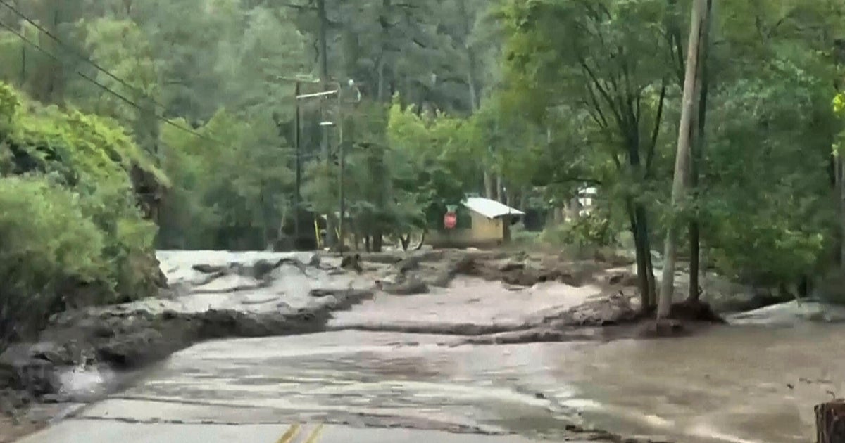 Home swept away amid flash flooding in New Mexico mountain village