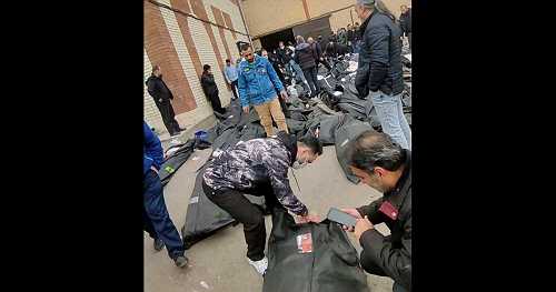 Videos show rows of body bags in Iran as anti-regime protests enter third week