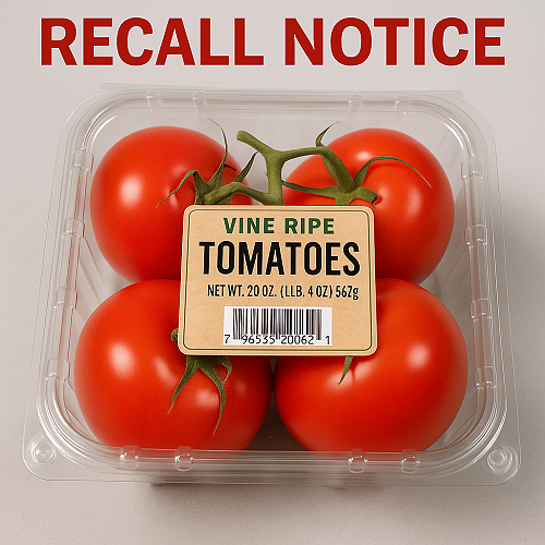 Salmonella Risk Prompts Tomato Recall in Southern States