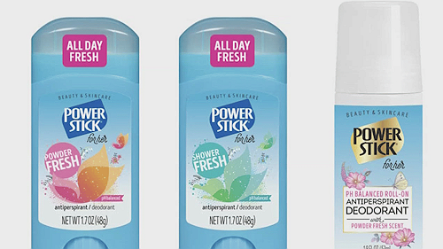 Over 67,000 Power Stick Deodorants Recalled for FDA Violations