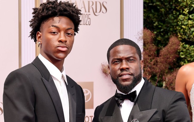 KEVIN HART HITS UP THE 2025 BET AWARDS WITH HIS WIFE AND SON