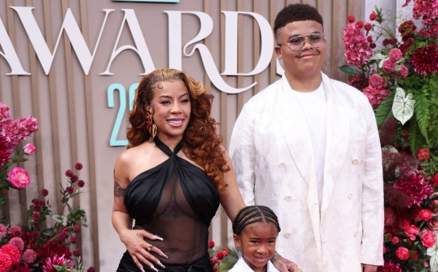 KEYSHIA COLE HITS THE BET AWARDS RED CARPET WITH HER KIDS