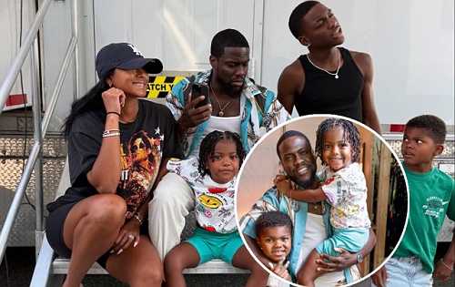 KEVIN HART POSTS SWEET FAMILY PHOTOS WITH ENIKO AND KIDS: “#HARTS”