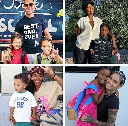 PHOTOS: GABRIELLE UNION, KEHLANI, MIRACLE WATTS AND RONNIE DEVOE POSE WITH THEIR KIDS AS THEY HEAD BACK TO SCHOOL
