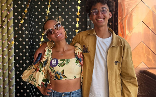 ALICIA KEYS AND SWIZZ BEATS CELEBRATE SON EGYPT