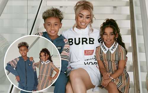 BLAC CHYNA POSES WITH HER KIDS IN SWEET NEW PHOTOS: 