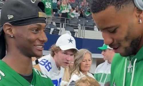 SAQUON BARKLEY SHARES A HEARTFELT MOMENT WITH 17-YEAR-OLD SUPERFAN FIGHTING RARE CANCER