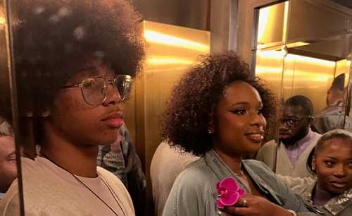 JENNIFER HUDSON SHARES SWEET STUDIO MOMENT WITH SON DAVID OTUNGA JR.