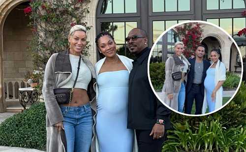 BRIA MURPHY AND MICHAEL XAVIE CELEBRATE AT THEIR BABY SHOWER WITH EDDIE, NICOLE AND MORE