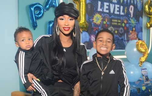 DIAMOND THROWS JOINT BIRTHDAY PARTY FOR HER TWO SONS