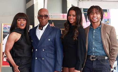 ANGELA BASSETT AND KIDS HONOR DAD COURTNEY B. VANCE AT WALK OF FAME CEREMONY