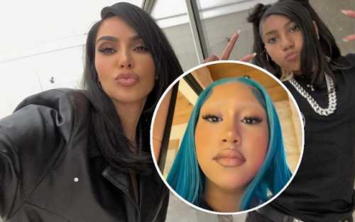 NORTH WEST SHOWS OFF BLEACHED EYEBROWS IN NEW TIKTOK VIDEOS
