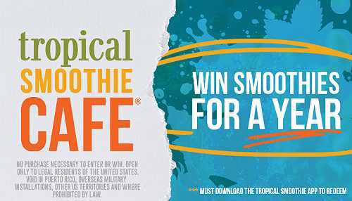 Win free smoothies for a year!