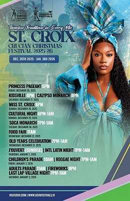 (BPRW) The U.S. Virgin Islands Department of Tourism and Division of Festivals Announces Dates for St. Croix’s Crucian Christmas Festival 2025-26 | Black PR Wire, Inc.