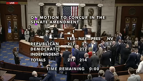House Passes Trump