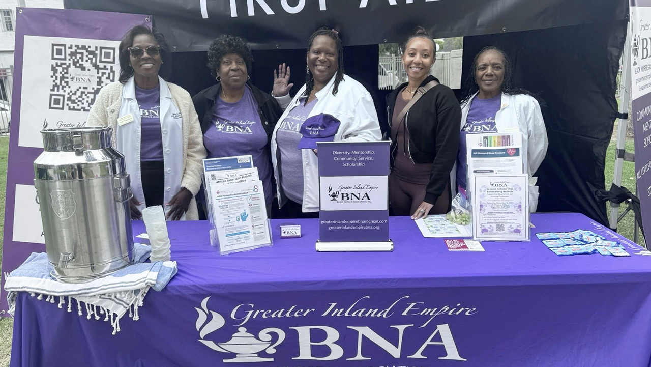 Greater IE Black Nurses Association Promotes Black Nurses, Addresses Health Disparities and Fosters Community Service