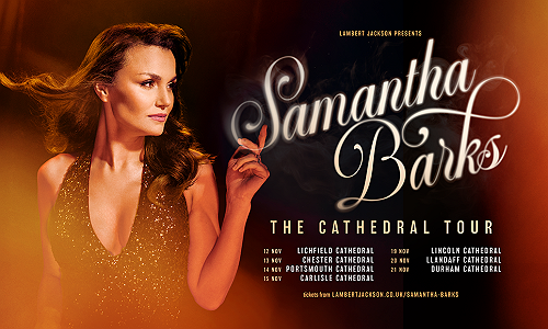 Samantha Barks announces intimate cathedral tour - CelebMix