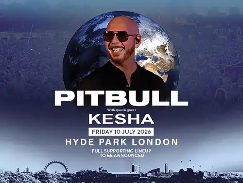 Pitbull is the third headliner for BST Hyde Park 2026 - CelebMix
