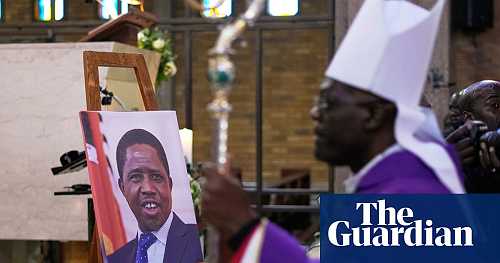 Former Zambian president Edgar Lungu’s funeral stopped on request of attorney general