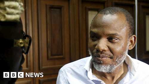 Nnamdi Kanu: Nigerian separatist leader begins defence in court