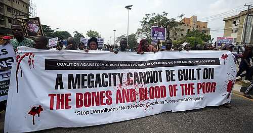 Police disperse protesters demanding compensation following mass eviction | Africanews