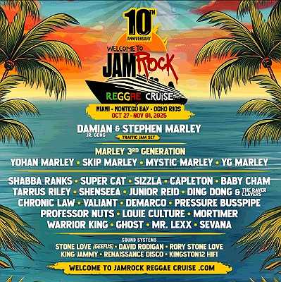 (BPRW) Welcome To Jamrock Reggae Cruise Celebrates 10th Anniversary With Historic Lineup | Black PR Wire, Inc.