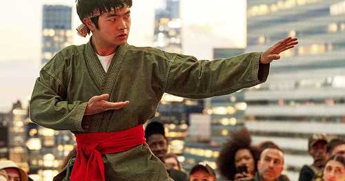 Ben Wang, Ralph Macchio and Jackie Chan premiere latest 