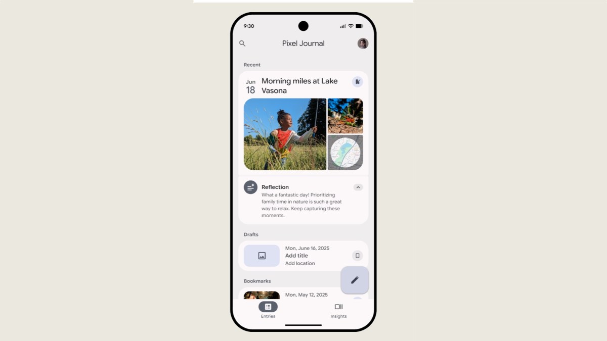 Google launches a new Pixel Journal app | TechCrunch