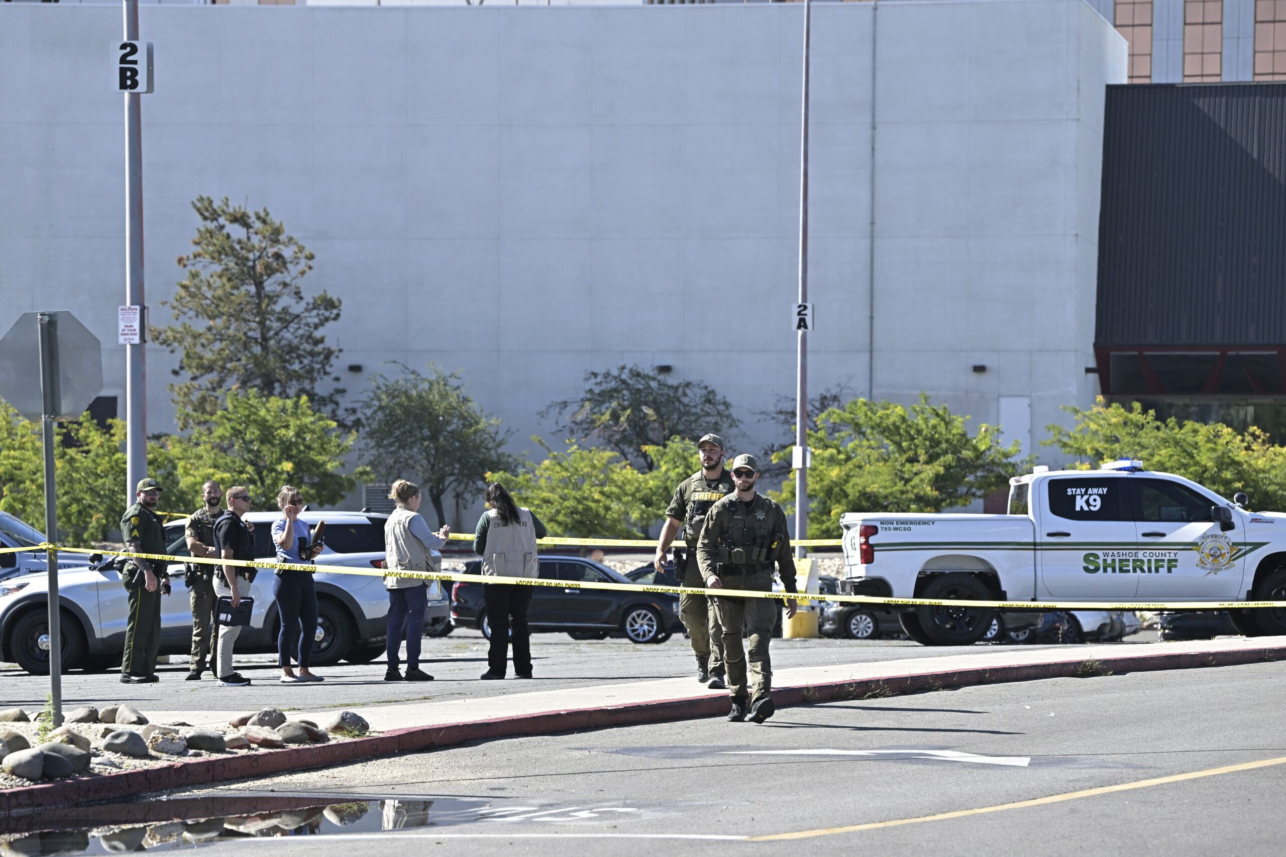 Gunman shot by officers after killing 3 people outside a Reno casino has died, police say