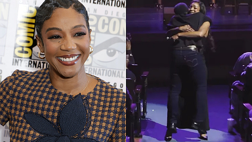 ‘You saved my life’: Tiffany Haddish shares emotional reunion with former social worker onstage
