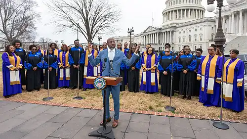 Raphael Warnock and HBCU choirs bring “Total Praise” to Capitol Hill in tribute to Richard Smallwood