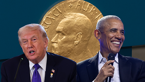 Trump continues to fume over Obama winning the Nobel Prize as organization reminds him award can