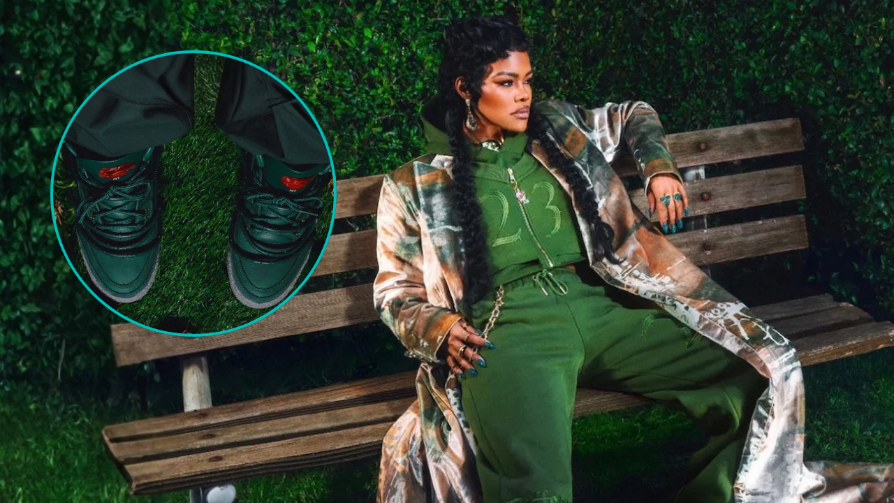 Teyana Taylor’s new Air Jordan 3 “Concrete Rose” turns Harlem grit into wearable art