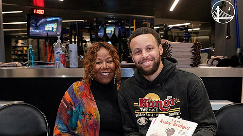 Golden State Warriors honor Ruby Bridges during NBA game for Black History Month