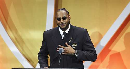 Daddy Duties! Carmelo Anthony Credits His Son & Daughter For Saving Him While Speaking At Hall Of Fame Induction (VIDEO)