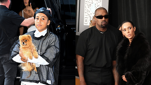 North West Has The Internet Going Off Over Her Facial Expression In Holiday Photo With Ye & His Wife Bianca Censori