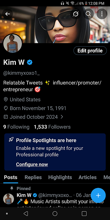 Follow me on x for more promotion posts & personal vlog posts!!