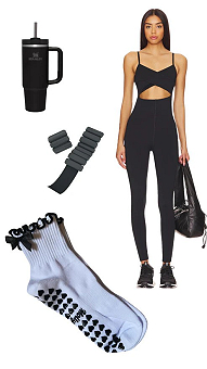 Offering - Black & White Ruffle Grip Socks with Bow & Heart Grip